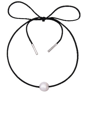 Uno Pearl Tie Necklace Loren Stewart