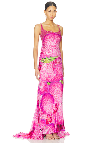 LA FUORI Orchid Pink Gown in Pink