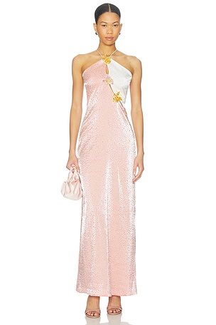 Pink Ditsy Polka Dress LA FUORI