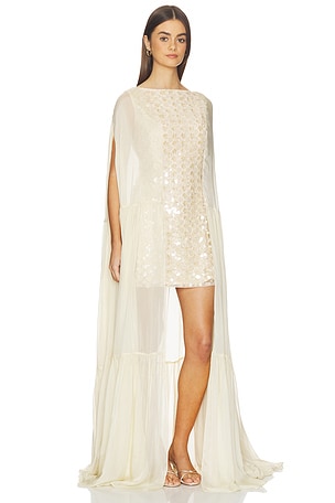 LA FUORI ROBE DRESS en Crème