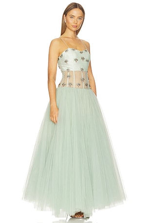 LA FUORI Serene Glacier Gown in Sage