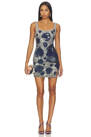 Midnight Rose Mini Dress LA FUORI