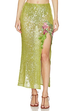 Fresh Fern Green Skirt LA FUORI