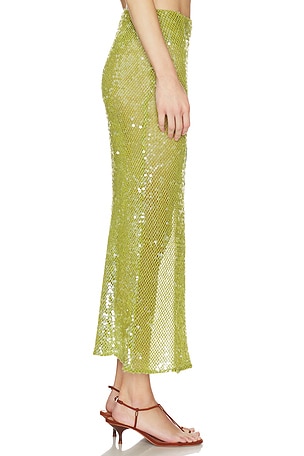 LA FUORI Fresh Fern Green Skirt in Green