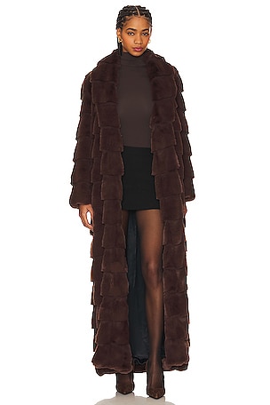 Floor Length Faux Fur Coat LITA by Ciara