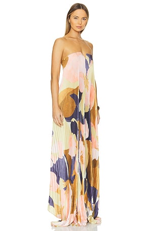 L'IDEE Black Tie Gown in Pink,blue
