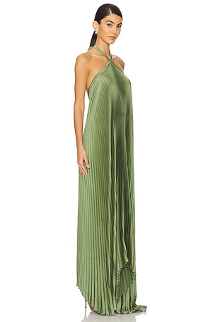 L'IDEE Deesse Gown in Green
