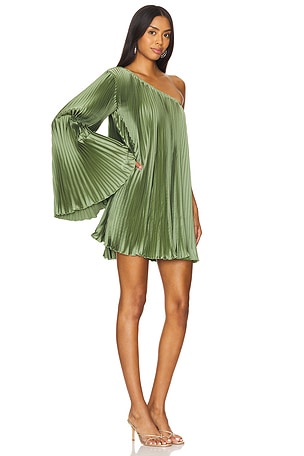 L'IDEE Mozart Mini Dress in Green