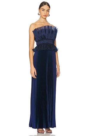 L'IDEE Masquerade Gown in Navy