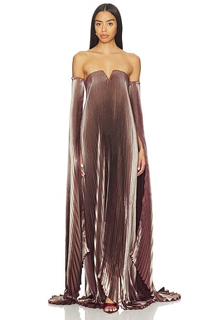 Black Tie Gown With Drama Sleeves L'IDEE