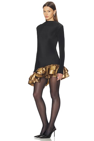 L'IDEE The Met Mini Dress in Black