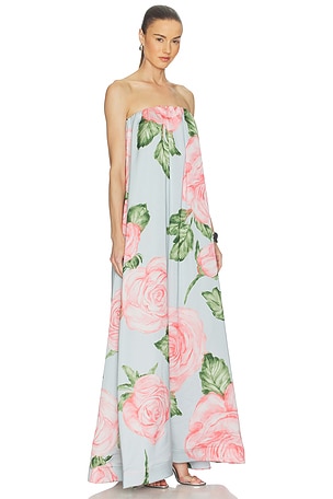 L'IDEE Costiera Dress in Baby Blue,Blush