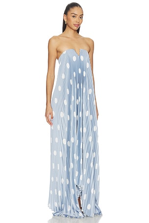 L'IDEE Black Tie Gown in Blue