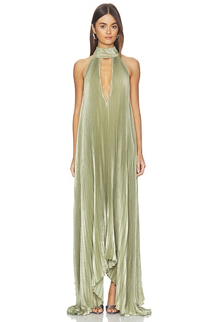 L'IDEE Opera Gown in Sage