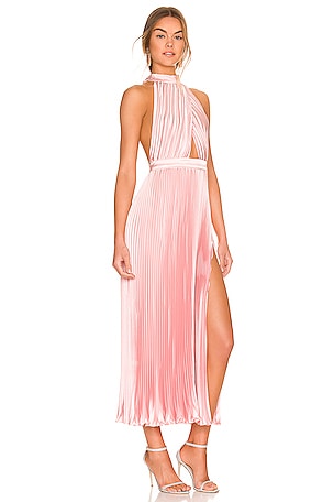 L'IDEE Renaissance Split Gown in Pink