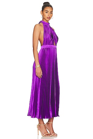 L'IDEE Renaissance Split Gown in Purple