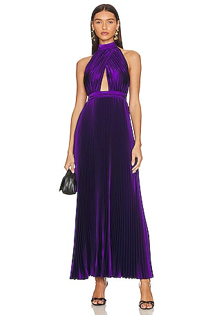 Veronica Beard Weiss draped midi-dress - Purple