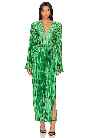 L'IDEE Costes Maxi Dress in Green