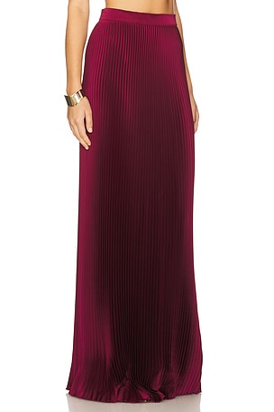 L'IDEE Gala Skirt in Wine