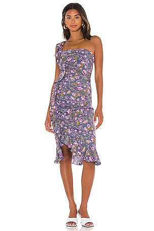 LIKELY Midi Lois Dress in Blue Indigo | REVOLVE LIKELY Midi Lois Dress in Blue Indigo | REVOLVE