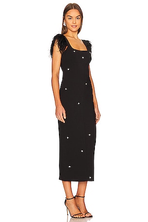 LIKELY Cameron Midi Dress in Black