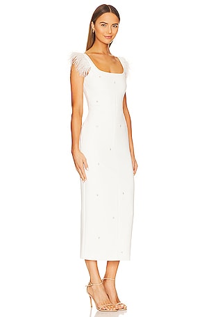 LIKELY Cameron Midi Dress in White