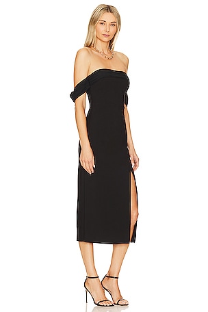 LIKELY Midi Paz Dress in Black