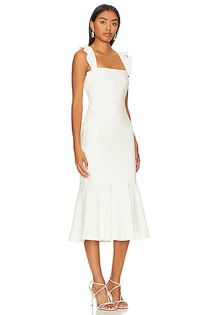 LIKELY Hara Dress in White