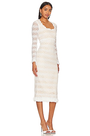 LIKELY Lidia Dress in White