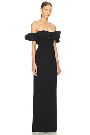 LIKELY Griffin Gown in Black