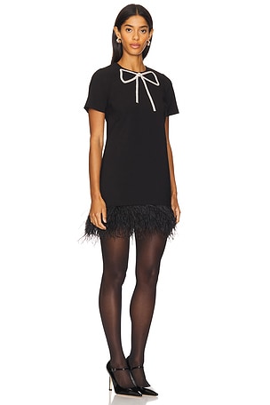 LIKELY Marullo Dress With Jewel Bow in Black