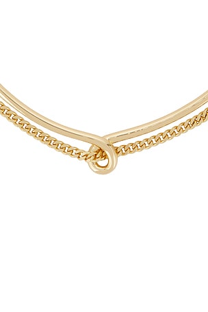 Lili Claspe Devin Collar Necklace in Metallic Gold