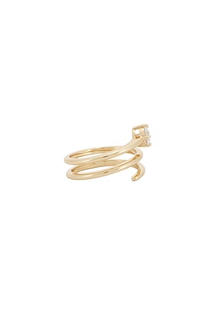 Lili Claspe Bloom Wrap Ring in Metallic Gold