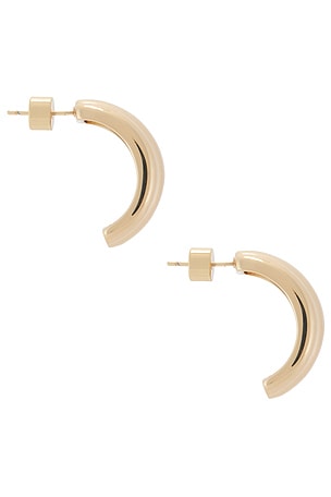 Lili Claspe Elsa Shield Earrings in Metallic Gold