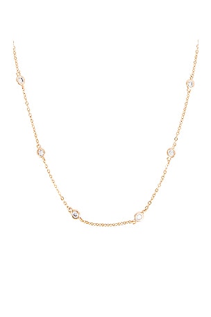 Lili Claspe Andi Bezel Chain in Metallic Gold