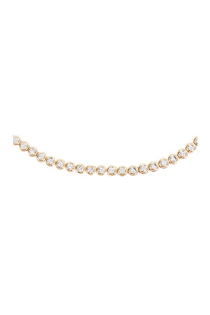 Lili Claspe Reese Tennis Necklace in Metallic Gold