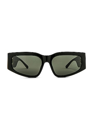 Black versace store virtus rectangular sunglasses