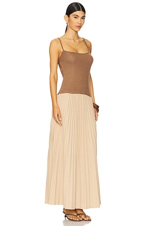 LIONESS Renaissance Maxi Dress in Chocolate