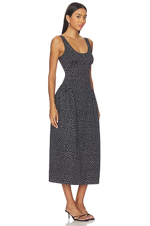 LIONESS Luna Rosa Maxi Dress in Black