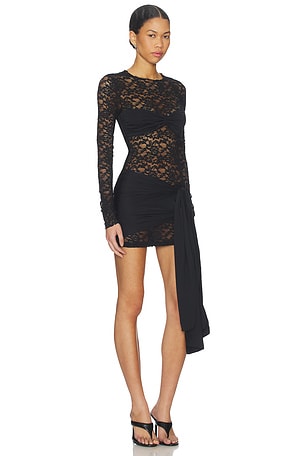LIONESS Midnight Mini Dress in Black. Size XS. Also