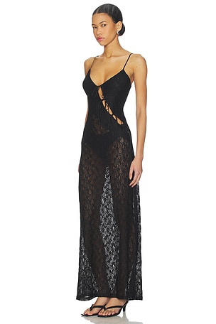 Lioness vestido about a girl maxi en color negro