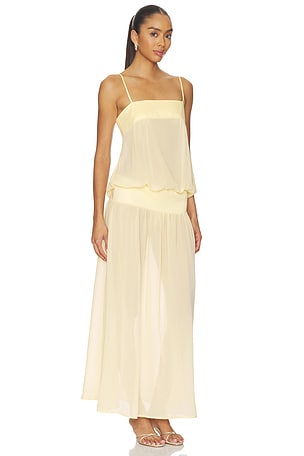 LIONESS Gracia Maxi Dress in Beige