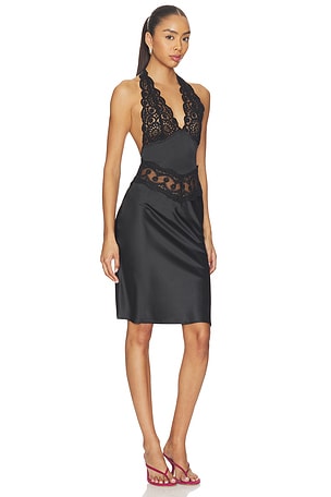 LIONESS Solana Midi Dress in Black