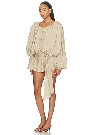LIONESS Elements Mini Dress in Beige