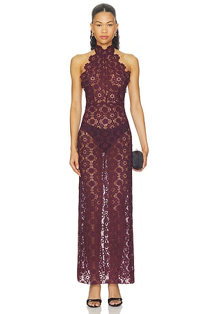 Trophy Lace Maxi Dress LIONESS
