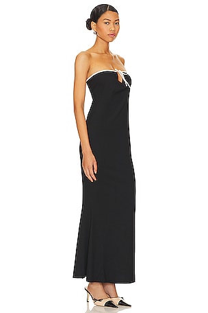 LIONESS ROBE MAXI ILLUMINATING in Black