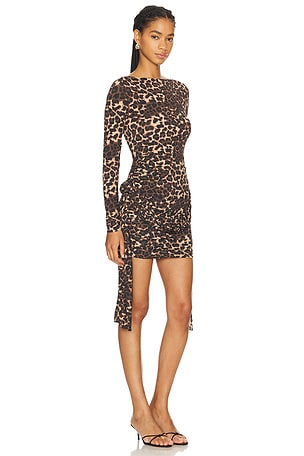 LIONESS Glory Mini Dress in Brown