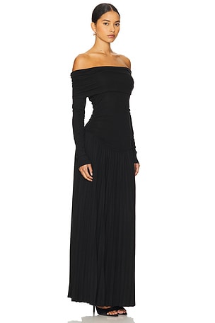 LIONESS Field Of Dreams Maxi Dress in Black