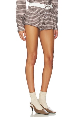 LIONESS x REVOLVE Nirvana Short in Chocolate. Size XXS. Also