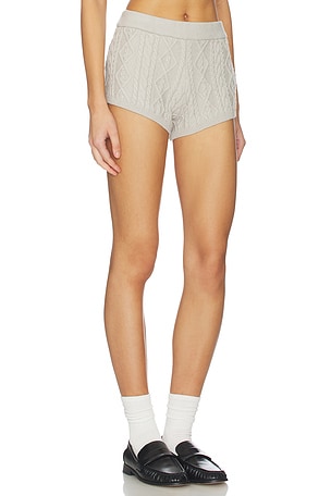 LIONESS Housewife Knit Short in Grey